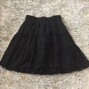Loft black skirt